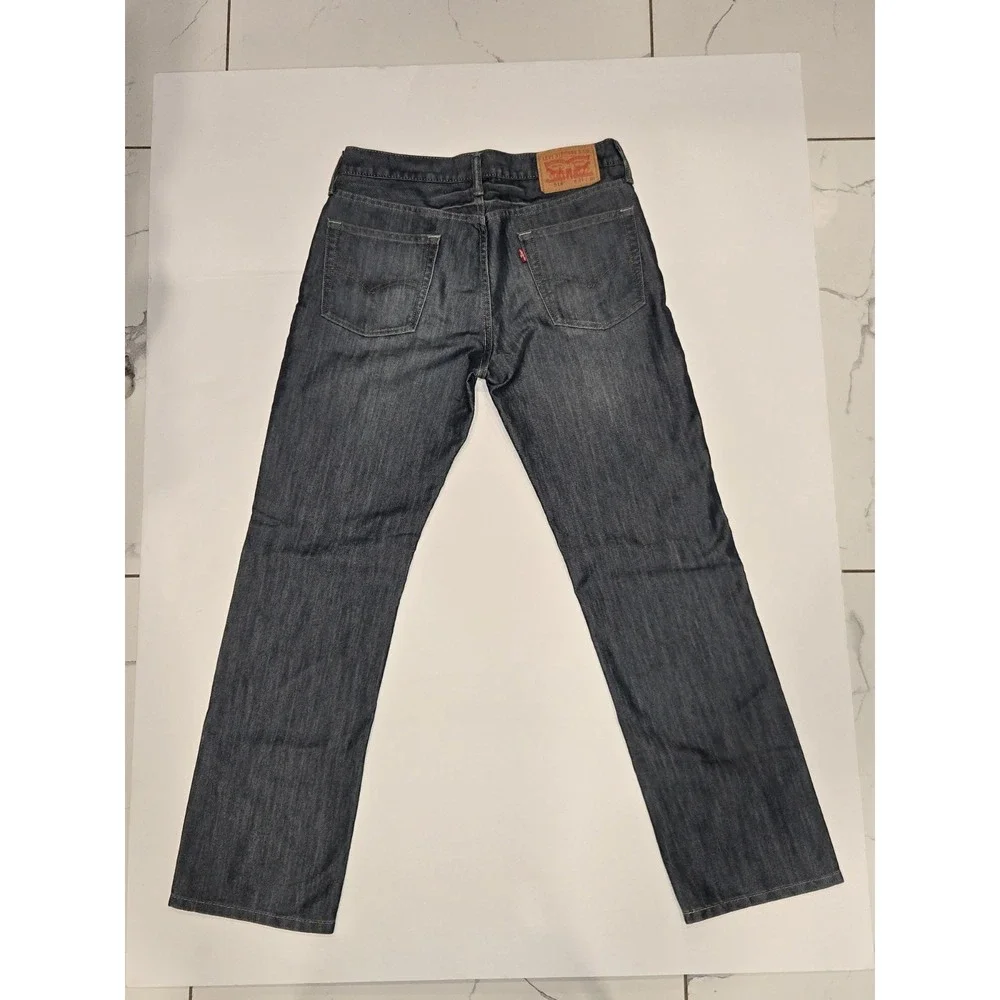 Levi's 514 Straight‎ Fit Jeans Men W31 L30 Stretch Classic Denim Red Tab
